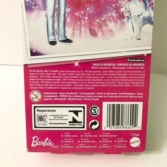 2009 Barbie A Fashion Fairytale Ken Doll in Grey suit Blemished Nose Damaged Box - Picture 6 of 16